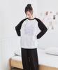 PAGESIISII My Love Light Print Oversized Long Sleeve Black