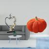 Kissing Couple Pumpkin Pillow Statue Collectible Ornament for Bedroom Wedding Bookshelf Cabinet Home