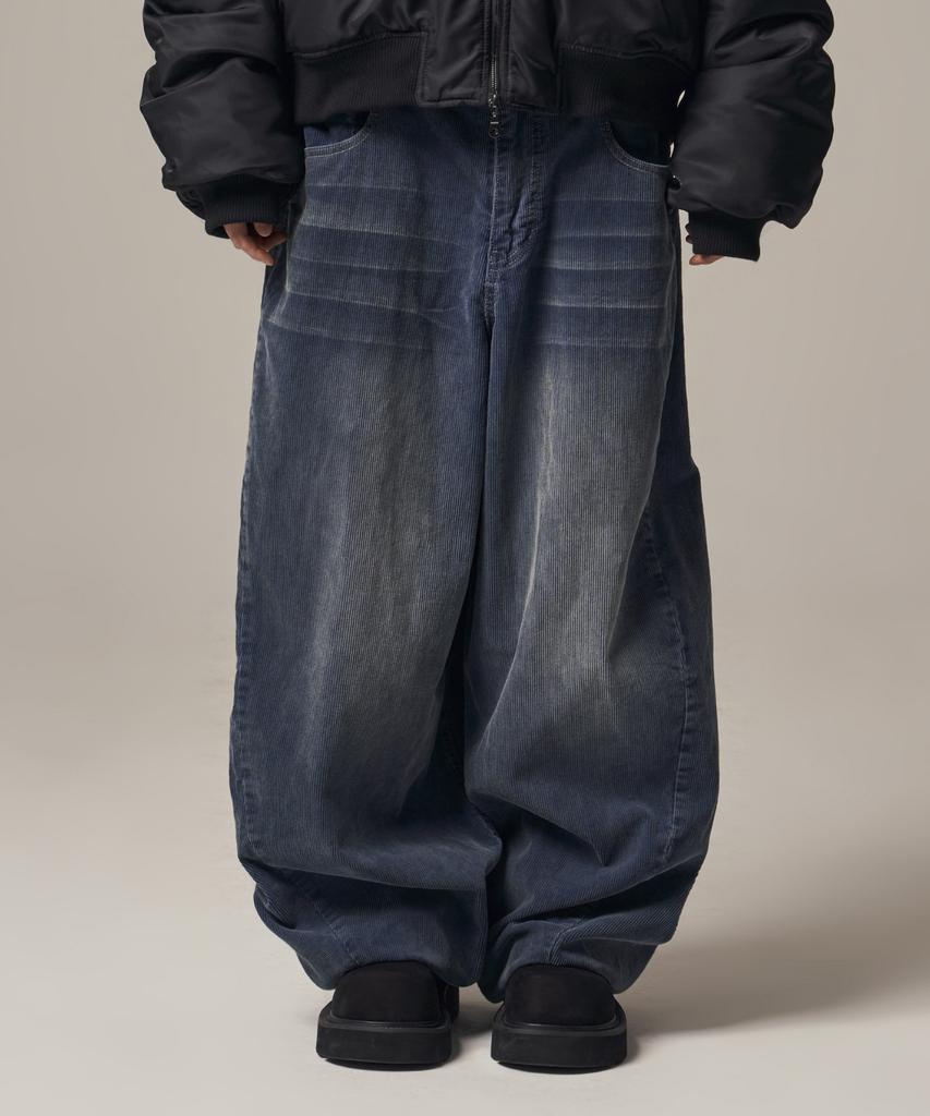 IDWS Viego Corduroy Balloon Pants Dark Indigo