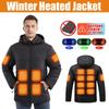 Mens Womens Heated Jacket Winter Outdoor USB Vest 15 Heating Pads 3 Temperature Settings Battery Not Included