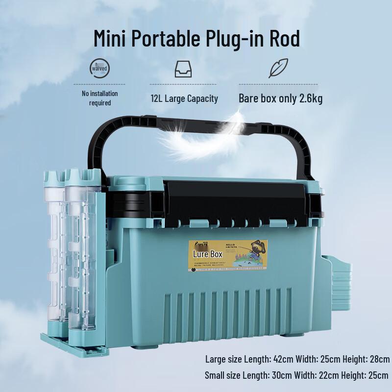 Landa Multifunktionale Sit-on Köderfischerei Tackle Box