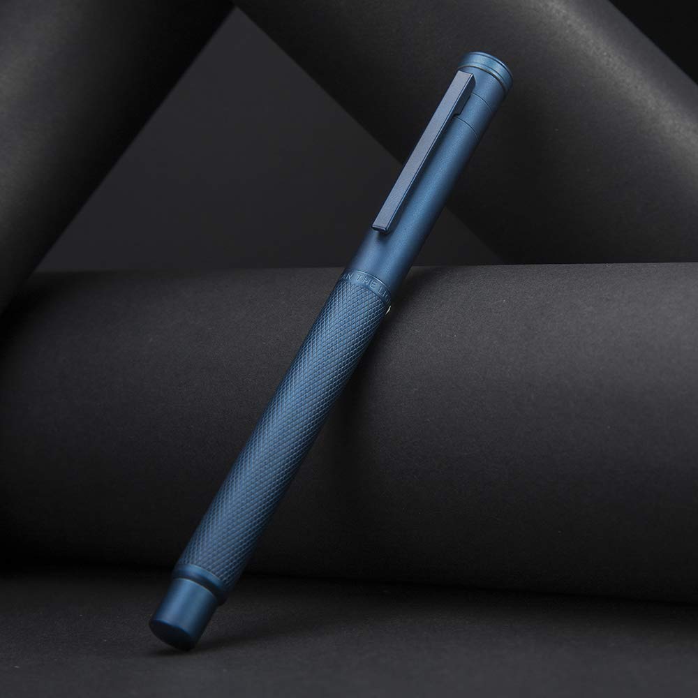 Navy Blue Kimori Fountain Fine Metal Gift Hongdian Pen, Nib, Box,