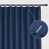 DWCN Blackout Room Divider UV Cold Heat Solid Thick Noren Privacy Screen for Living 100cm Wide X 180cm Navy 1 Panel Curtain, Stylish, Insulated,