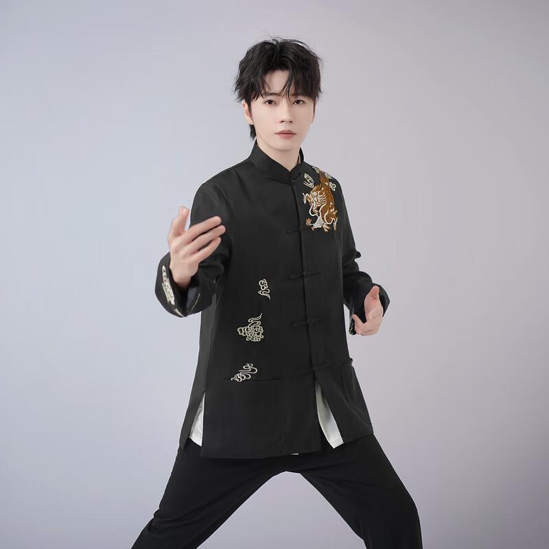Men's Embroidered Dragon Tang Suit Jacket