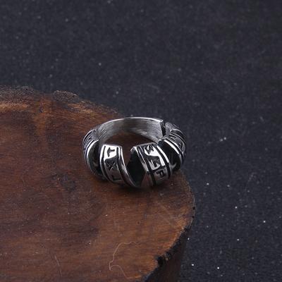 Never Fade  Viking Rings Stainless Steel Ring Smooth Fashion Popular North Europe Gift Amulet