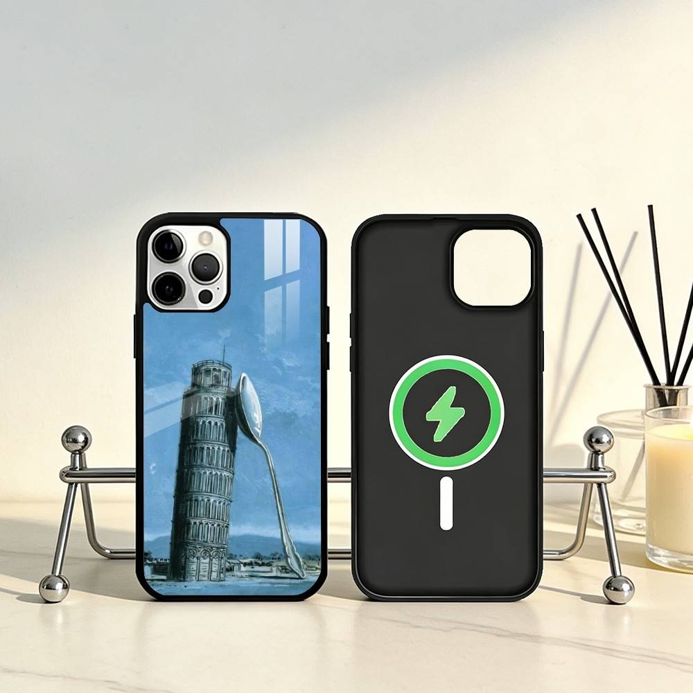 

R-Rene M-Magritte Art Phone Case For iPhone17,16,15,14,13,12,11 Plus,Pro Max Magnetic For Magsafe Wireless Charging iphone16e