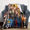 1PC One Piece Characters Outdoor Blanket Lightweight Flannel, Soft & Warm, All-Season Use for Sofa, Outdoor, Camping, Living Room, Office85