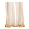 Chiffon Chair Sashes Wedding Aisle Decorations 9Ft Wrinkle-Free Draping Fabric for Ceremony Reception Party Banquet Decoration