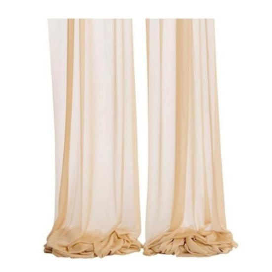 Chiffon Chair Sashes Wedding Aisle Decorations 9Ft Wrinkle-Free Draping Fabric for Ceremony Reception Party Banquet Decoration