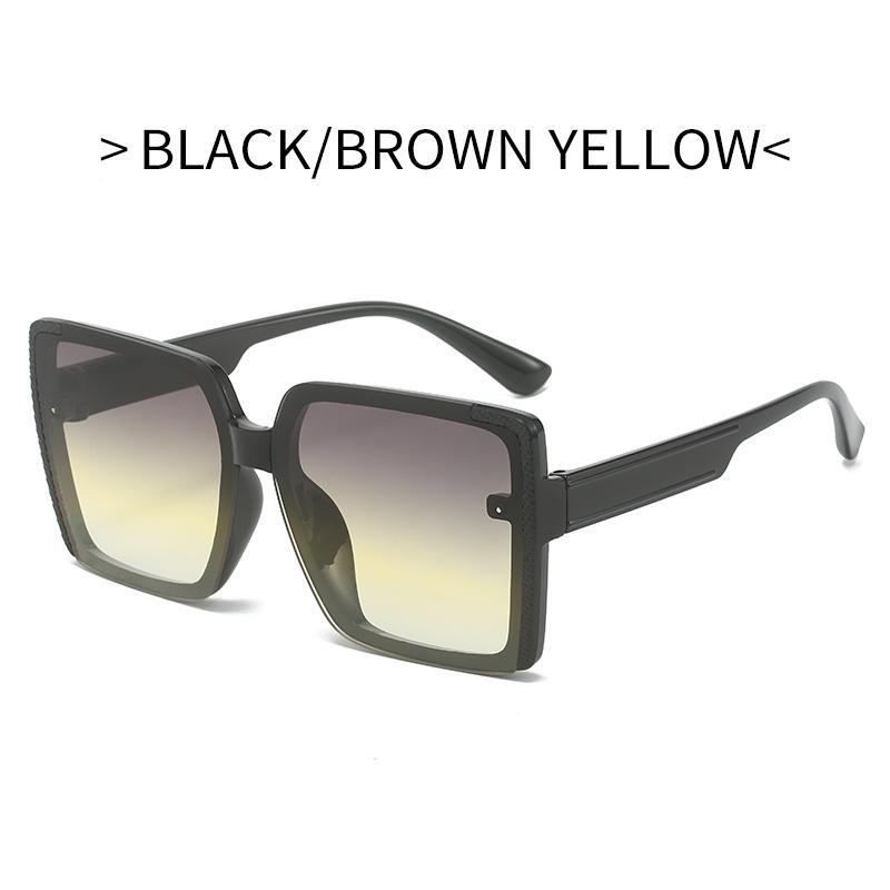 Large Square Frame Sunglasses Europe and The United States Fashion Trend Personality Net Red Lady Sunglasses Gift Glasses Box