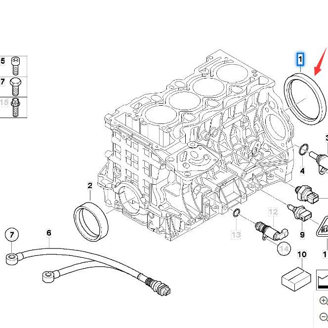 Crankshaft Rear Oil Seal for BMW E90 E84 E87 1 Series, 3 Series, X1, N46