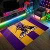 Melbourne Storm Design Crystal Velvet Carpet Cozy Non?Slip Printed Rug For Bedroom Living Room Entrance