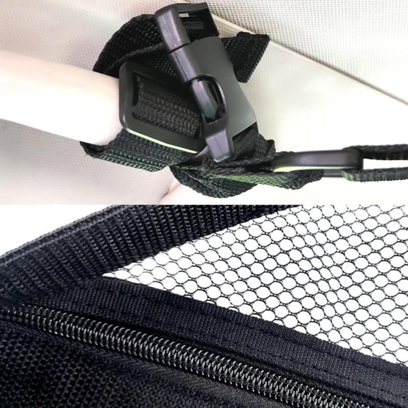 Car Ceiling Cargo Net Pocket Mesh Roof Storage Organizer Large Capacity Pocket