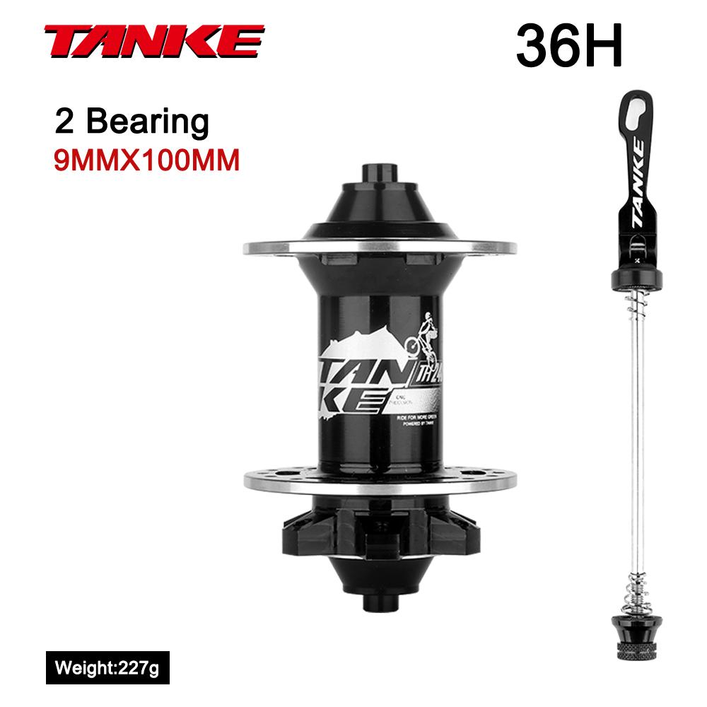 TANKE 120 Click Hub Bearing MTB Hub Front Rear 32 36 Holes Disc Brake Bicycle Hubs 7 8 9 10 11 12 Speed Quick Release 6 Pawl Hub 36H Black front QR