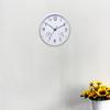 12Inch Outdoor Indoor Wall Clock with Thermometer and Hygrometer Battery Operated Round Hangings Clock for Garden Home