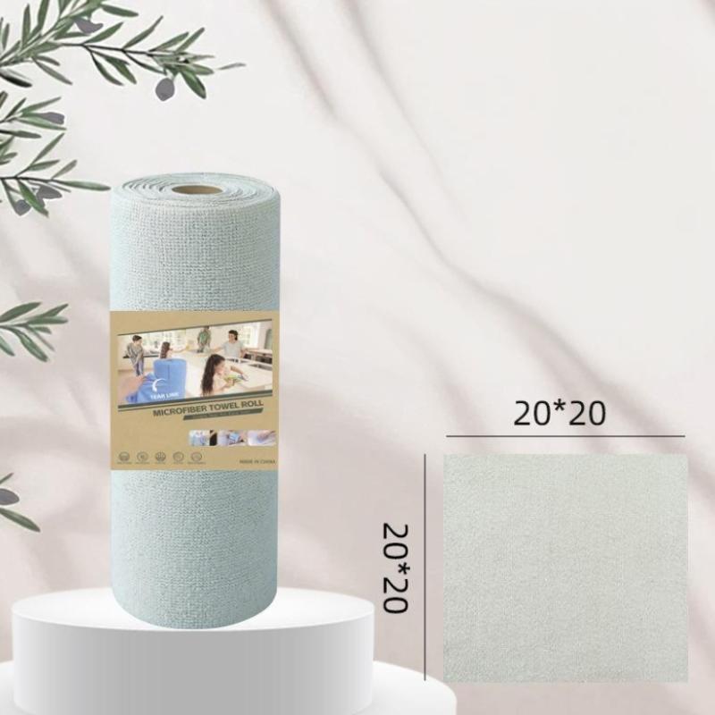 1 Rolle/20 Stück Mikrofasertücher Wiederverwendbare fusselfreie Tücher für die Küche Superabsorbierende, schnelltrocknende Küchentücher