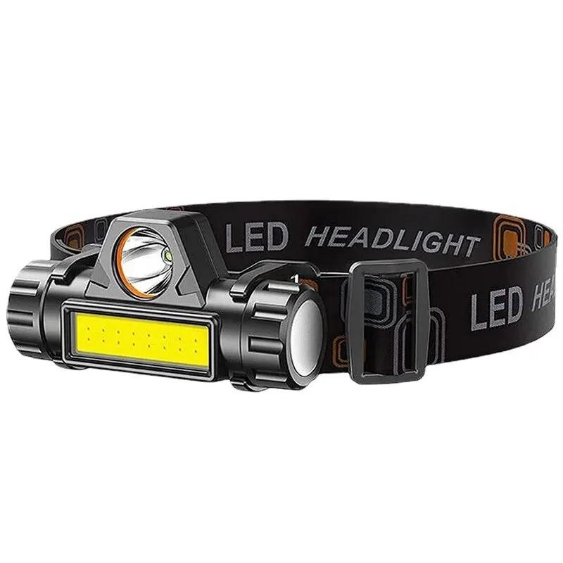Rechargeable LED Headlamp Super Bright Waterproof Long Range Headlight for Night Fishing and Mining