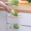 Wall-Mounted Trash Bag Holder & Storage Rack with Lid and Hook for Kitchen Cabinets
