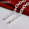 925 Sterling Silver 18 Inches Fine Hollow Heart Necklace For Women Men Charm Fashion Party Gifts Jewelry Accessories