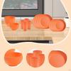 16Pcs Dinnerware Sets Bowls Minimalist Straw PP Service for 4 Dinner Plates Dishes Hotel
