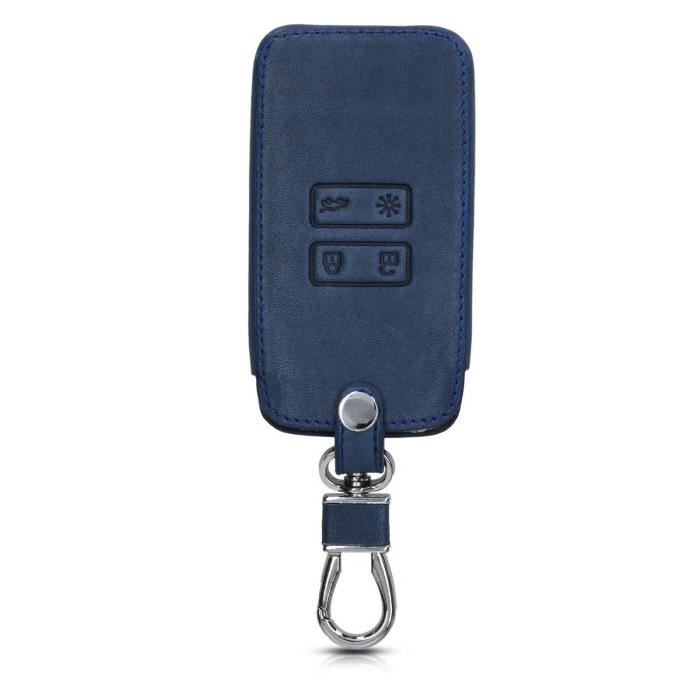 Kwmobile Accessoire Clef De Voiture Pour Renault - Coque De Clé De Voiture En Simili Cuir Pour Clef De Voiture Smart Key Ren 2699