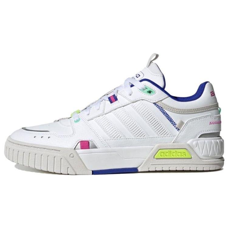 

Adidas Neo D-Pad Leather Comfortable Trendy Non-Slip Wear-Resistant Lightweight Low-Top Skate Shoes Unisex Sneakers White Blue HP2673 38⅔