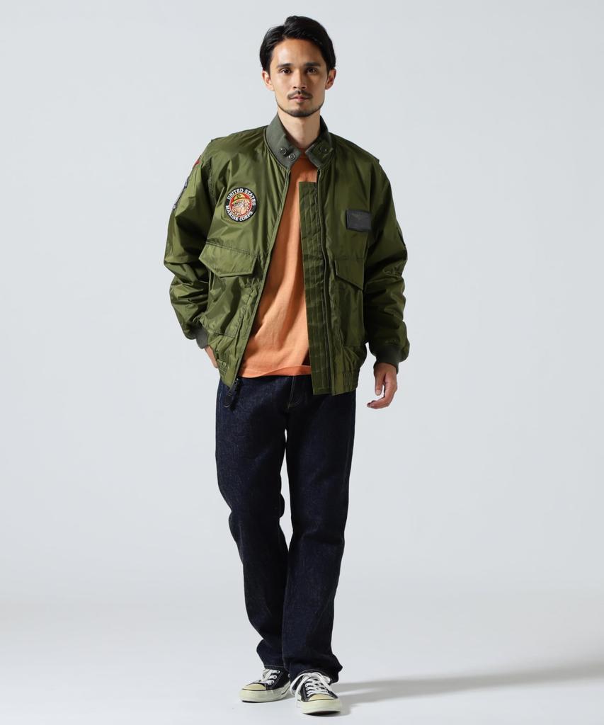 AVIREX USMC LIGHT WEP JACKET Men's L 310 Olive 783-5252013