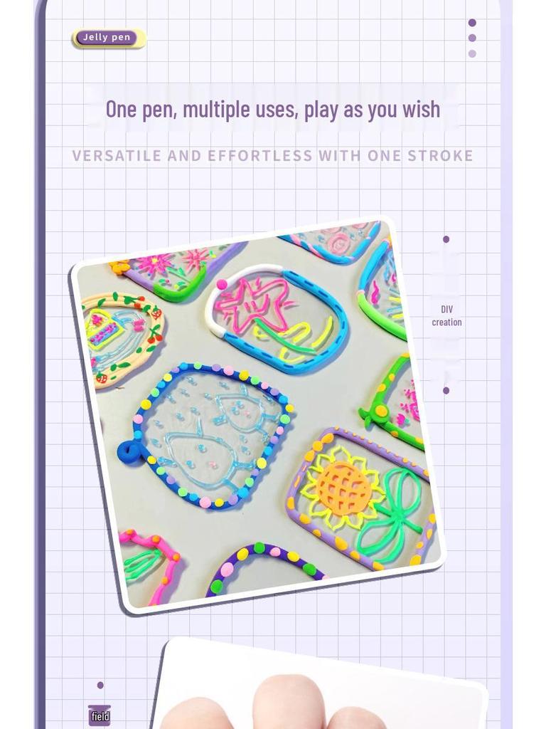 3D Jelly Pen: Colorful Doodle and Drawing Pen for Students