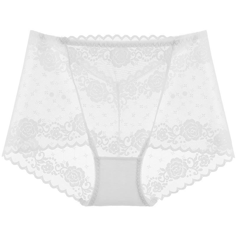 Sexy Women Underwear Lace Mesh Briefs Pure Cotton Crotch Tange Thong Women Lace Panties Underpants