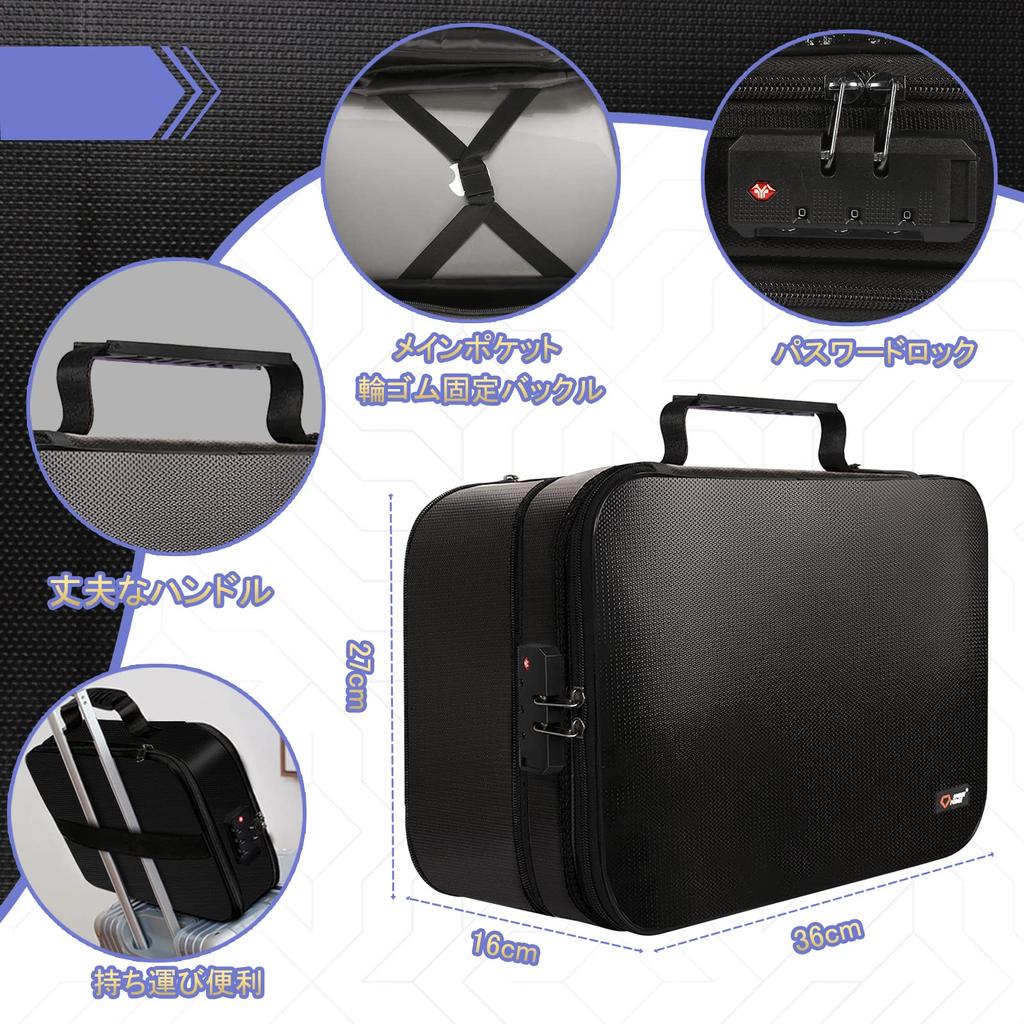 Feuerfest Feuerfest Feuerfest Dokument Geld Sammlung Handheld Wertsachen Groß 10CM Höhe Schlüssel Feuerfeste Aufbewahrung 3 Schichten Dokumentenaufbewahrung Zuhause