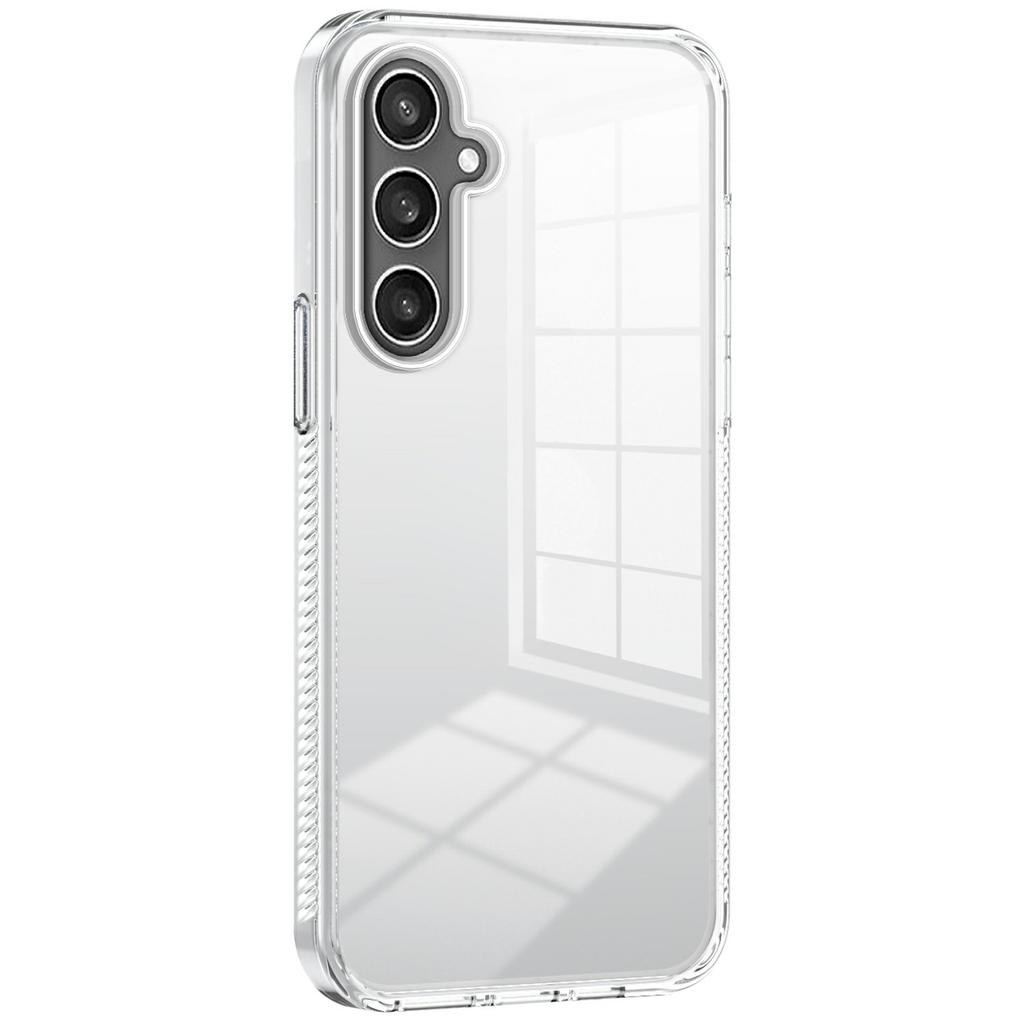 For Samsung Galaxy S24+ Clear Phone Case TPU PC Anti-Slip Drop-Proof Back Cover