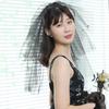 2 Layers Wedding Bridal Veil with Comb Beads Adornment Simple Cut Edge Short Shoulder Length Tulle Sheer Black Veils