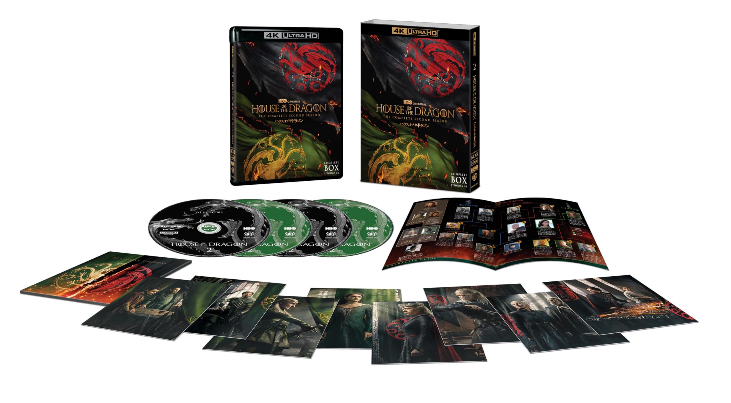 

Press House of the Dragon 4K ULTRA HD Complete Box Card ULTRA (First Edition) (Season 2) (4-Disc Set/Character Included) [4K HD] [Blu-ray]
