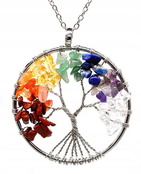 Necklace Tree Of Life Happiness Minerals Amulet