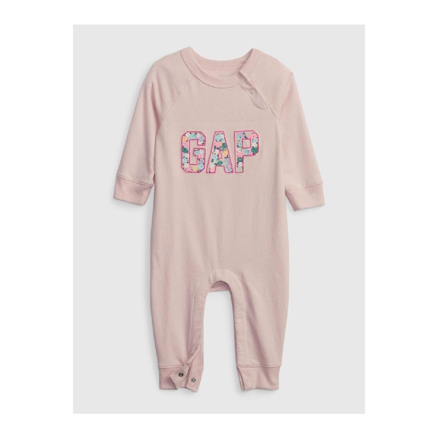 

Комбинезон Baby Girl с розовым цветком и логотипом