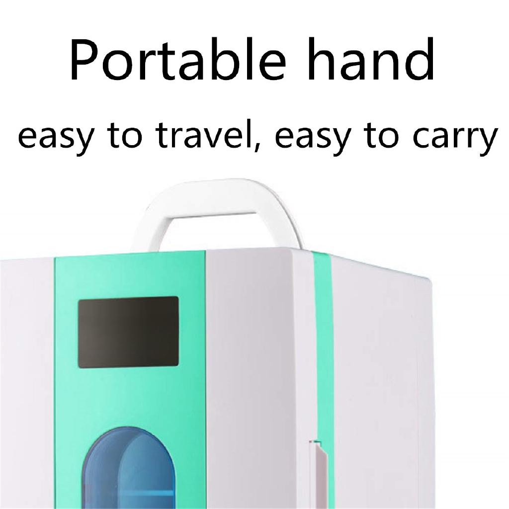 10L Portable Mini Refrigerator 12V/220V Car Camping Home Fridge Cooler/Warmer Portable Handle Low Noise Freezer