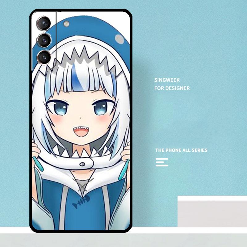 Gawr Gura Hololive Anime Case For Samsung Galaxy S25 Ultra S25 FE S20 S21 S22 S23 Plus S9 S10 S24 Ultra Phone Cover