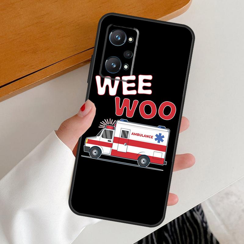 Ambulance Car For Realme 15 GT7 Pro GT6 10 11 12 13 14 Pro Plus C65 C67 C63 C61 C51 C53 C35 C75 C55 Case