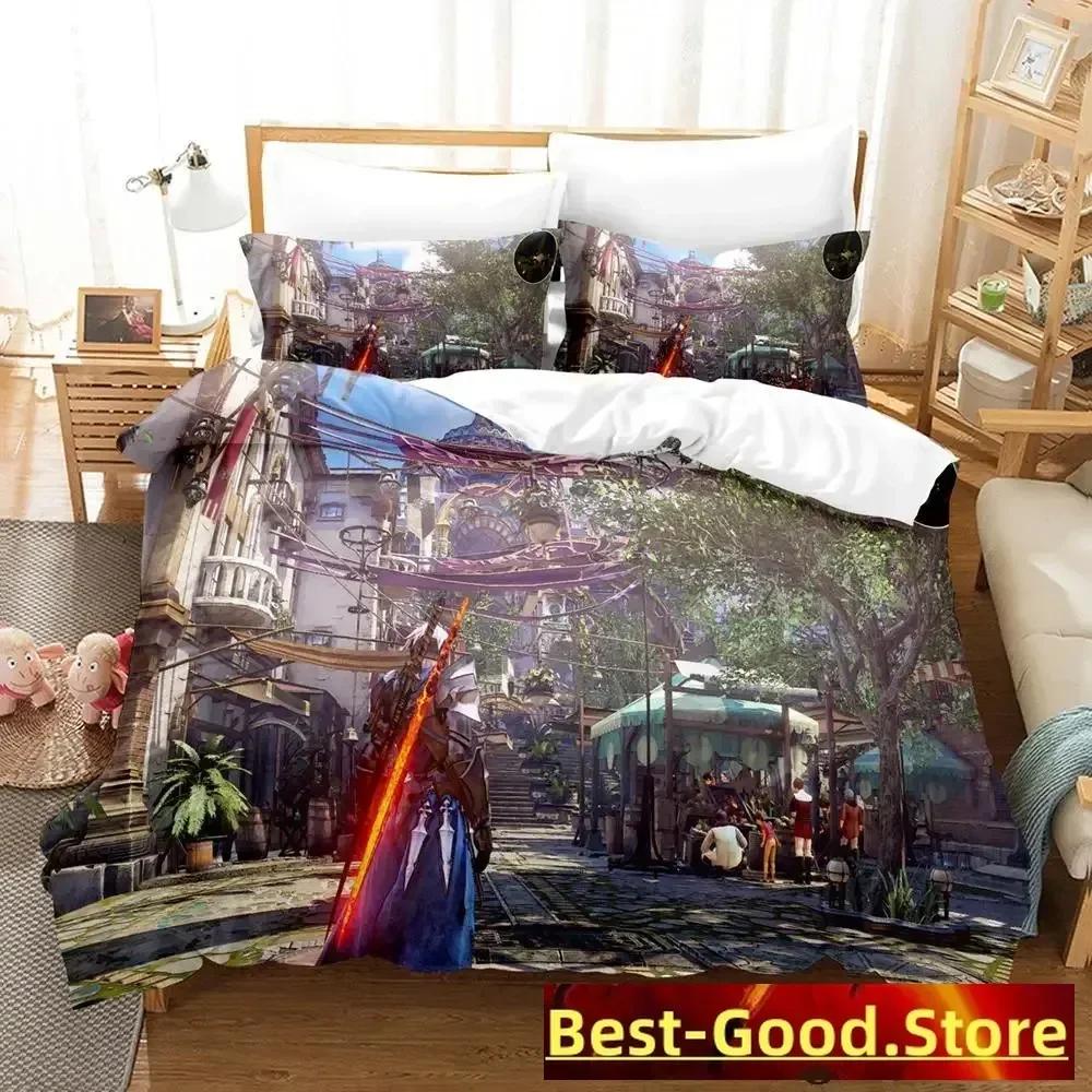Tales of Arise Beding Set Einzelbett Doppelbett Bedrucktes Bettwäsche-Set Mit Kissenbezug Bett Weiche Bettdecke Weich Einzel Doppel Queen Super King-Size Abmessungend
