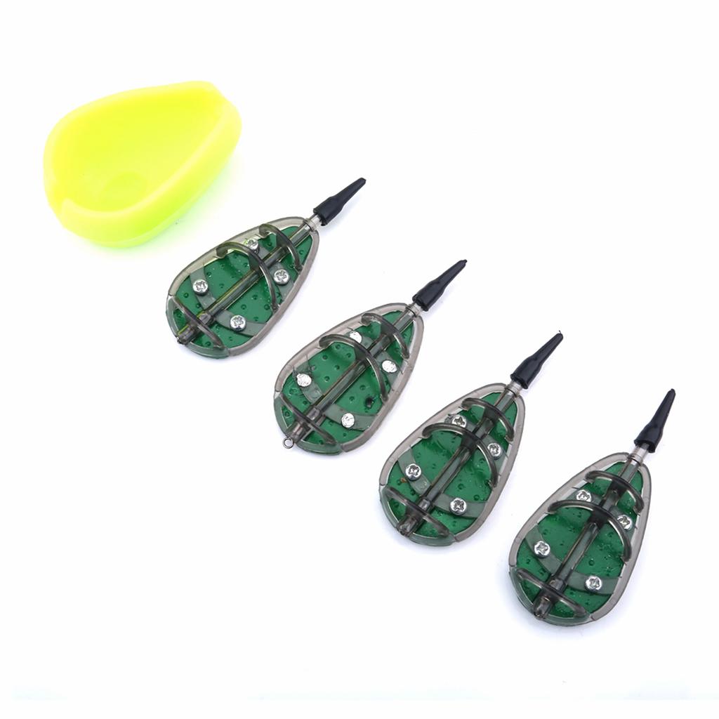 Carp Fishing Baits Feeder Mould Set Device Fishing Feeder Tool 30 40 50 60g Fishing Accessory(30g+40g+50g)