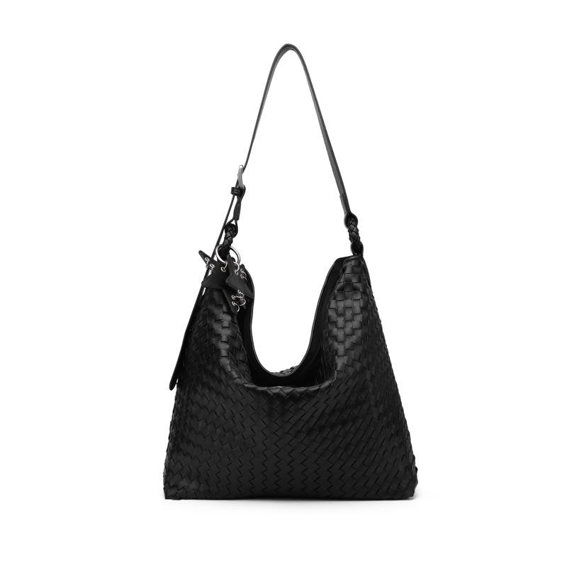 Geflochtene Tasche mit großem Fassungsvermögen, Einzel-Umhängetasche für Pendler, Elegant und Stilvoll, Einfache und Praktische Umhängetasche large