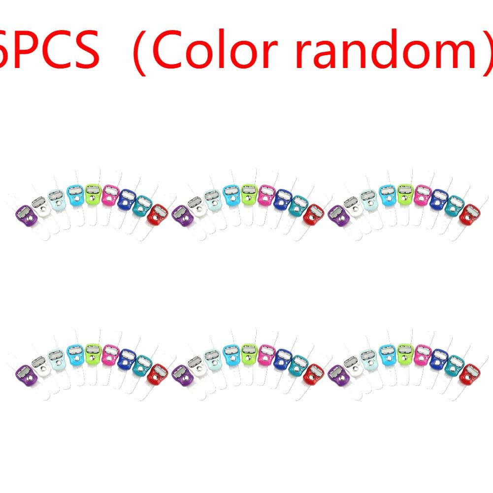 5-50PCS Row Tally Stitch Marker Pedometer Display Electronic Tally Counter Electronic Finger Counter Ring with LED Digital