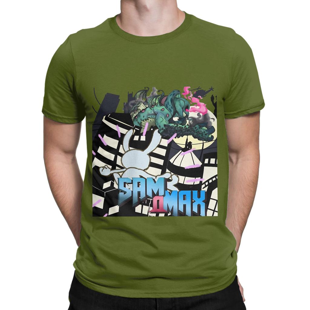 Sam And Max Hit The Road Shirt Funny 100 Cotton Tshirt Sam And Max Hit The Road Tops Tees For Unisex