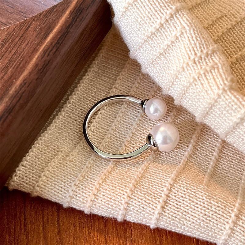 Open Mouth Temperament Double Bead Ring