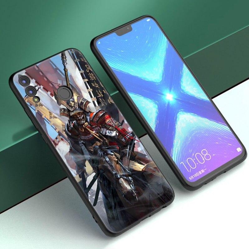 

Чехол для телефона Japanese Samurai для Huawei Honor 10X Lite 7A 7S 8A 8S 8C 8X 9A 9C 10i 20i 30i 20S 20E 9X Pro 10 8 Lite черный чехол Honor 30i