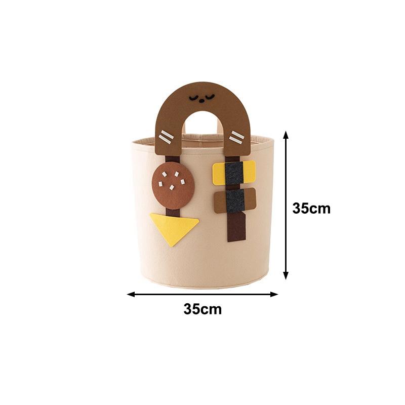 Large Capacity Home Storage Box, Laundry Bin, Felt Storage Basket, Children S Plush Toy Storage Bucket