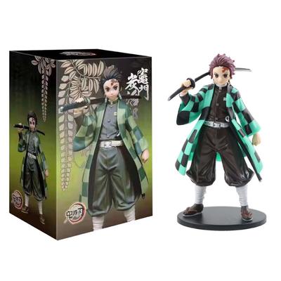 Anime Demon Slayer Kimetsu no Yaiba Figurka Kamado Tanjirou Akční figurka Agatsuma Zenitsu Nezuko Bojovník PVC Model Hračky