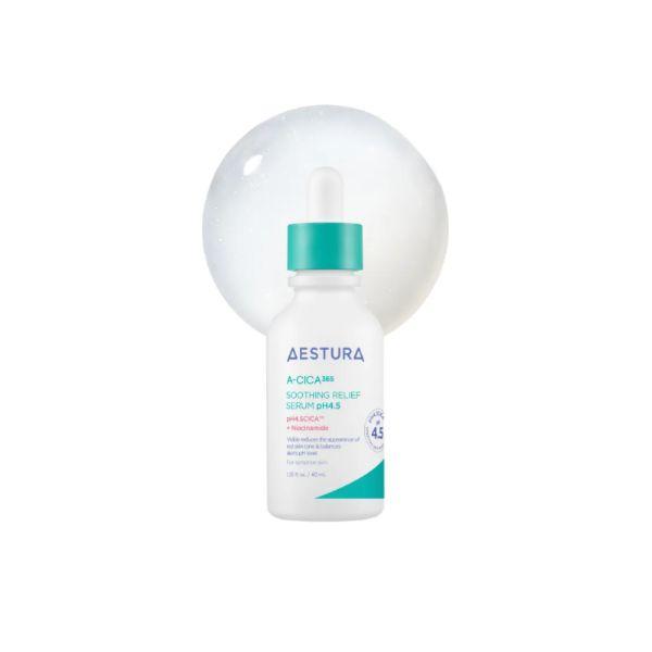 AESTURA A-CICA 365 4-Step Calming & Repair Routine Set (Toner, Serum, Cream, Pad)