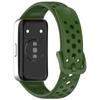 For Huawei Band 9/9 NFC/8/8 NFC Breathable Holes Replacement Band Silicone Watch Strap