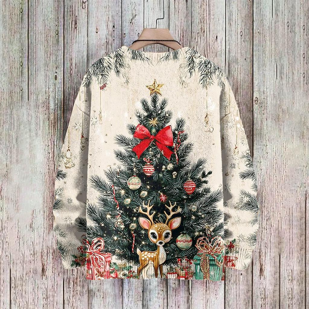 Christmas Sweatshirts For Women Knit Sweater Cute Shirt Fall Crewneck Pullover Tops